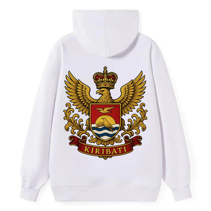 Kiribati Heritage Badge  - Classic Pullover Hoodie - White