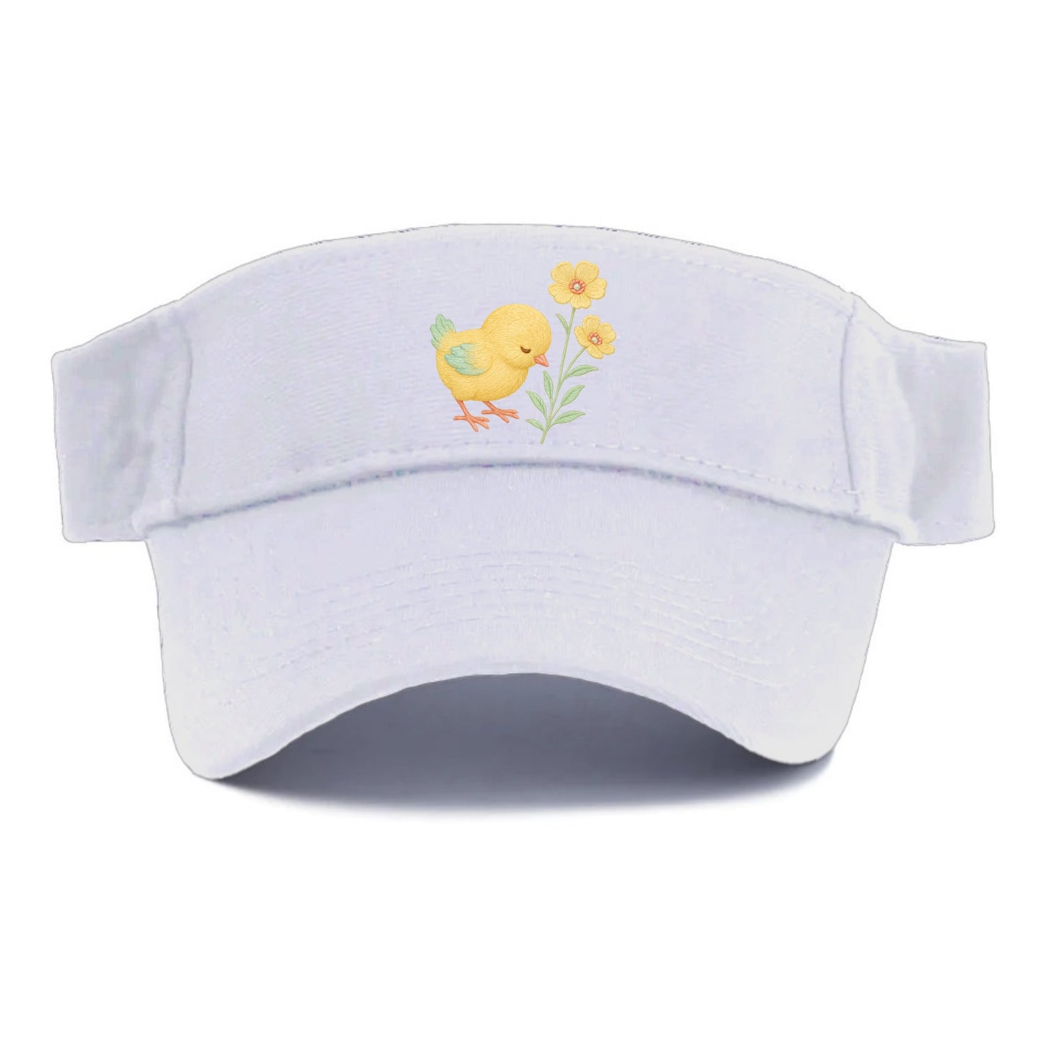 Yellow Chick - Visor - White