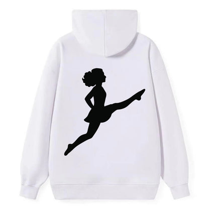 Irish step dancer Riverdance leap - Classic Pullover Hoodie - White