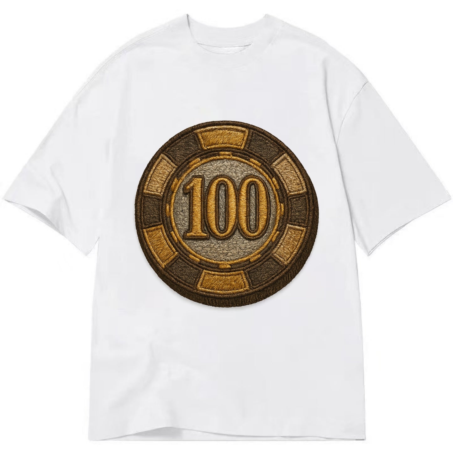 Poker Chip  - Classic T-shirt - White