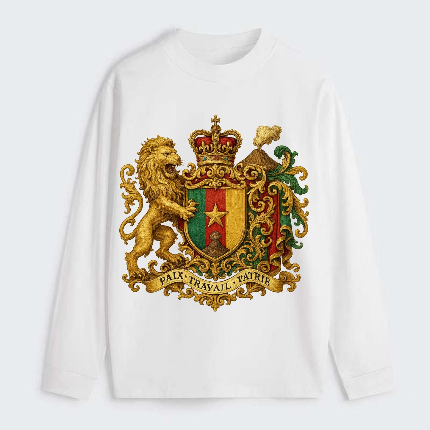 Cameroon Royal Logo  - Classic Long Sleeve Shirt - White