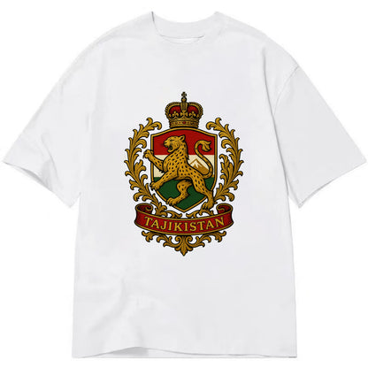 Tajikistan Heritage Badge  - Classic T-shirt - White