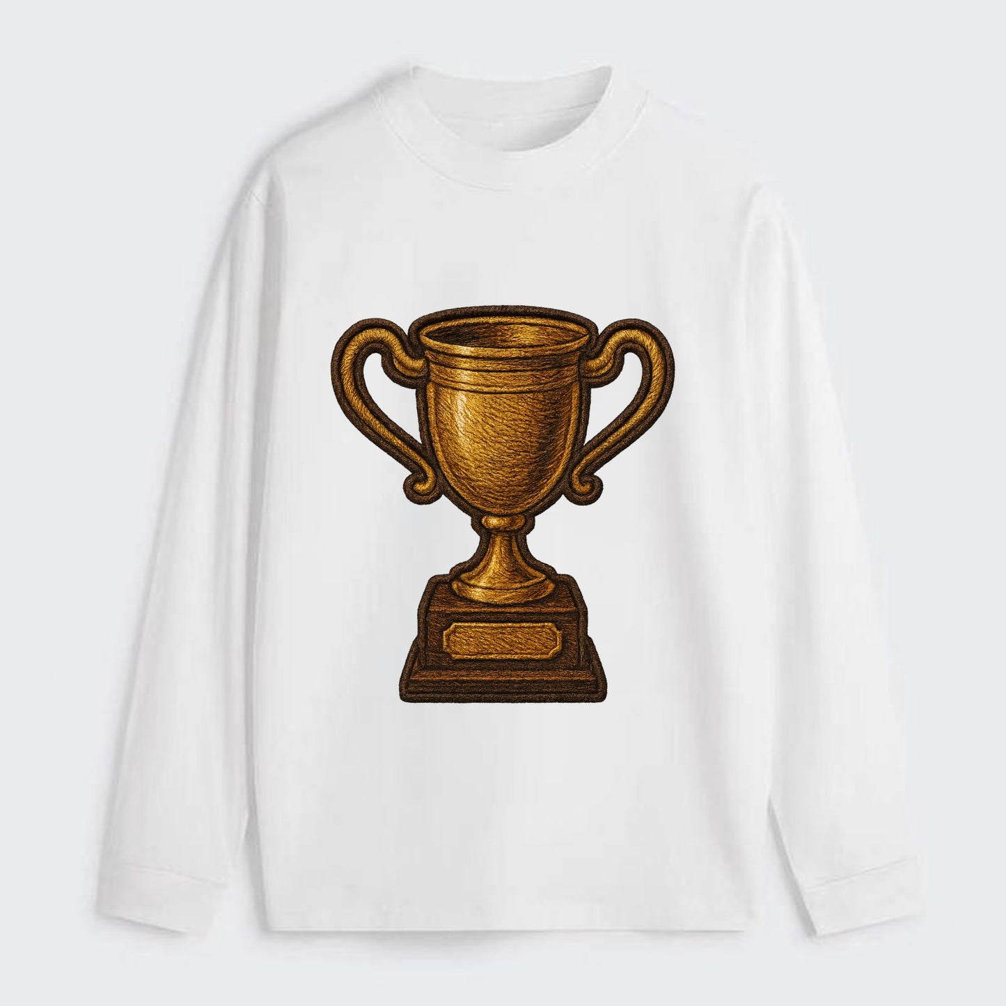 Trophy Cup  - Classic Long Sleeve Shirt - White