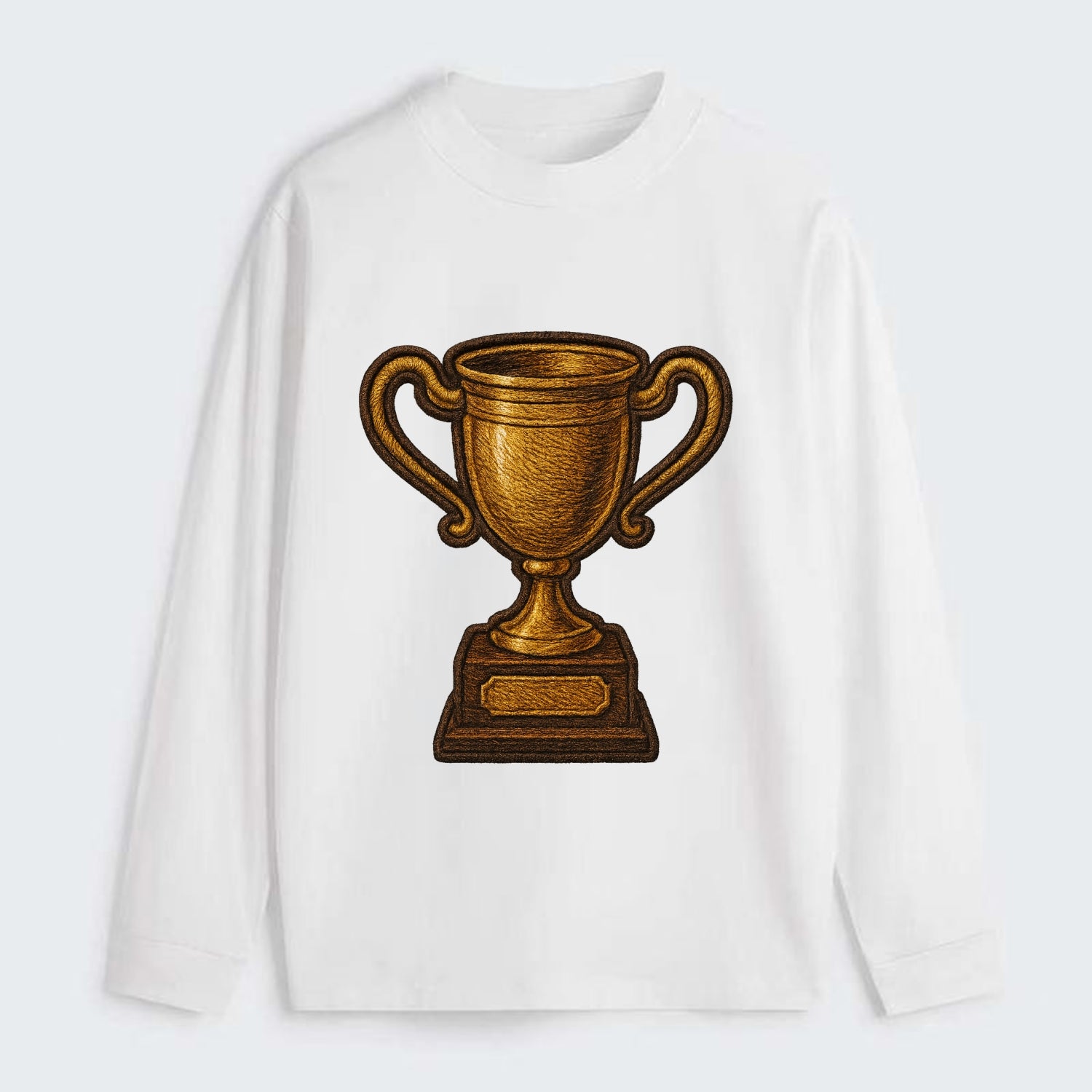 Trophy Cup  - Classic Long Sleeve Shirt - White