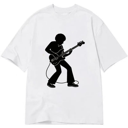 Bass guitarist slap technique - Classic T-shirt - White