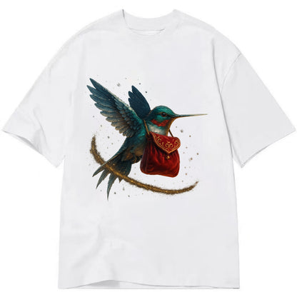 Frostbite Hummingbird Courier  - Classic T-shirt - White