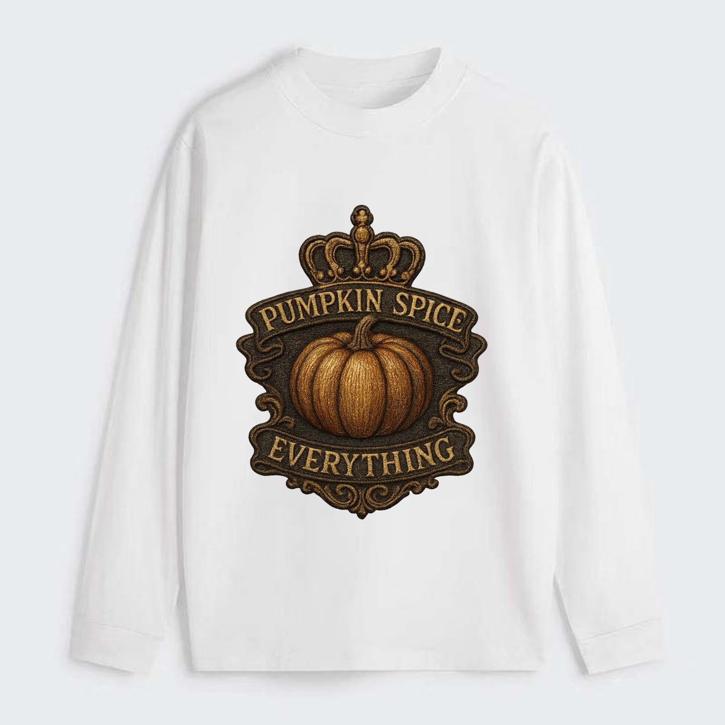 Pumpkin Spice Everything  - Classic Long Sleeve Shirt - White