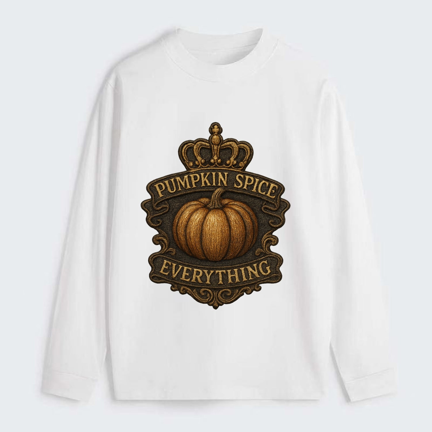 Pumpkin Spice Everything  - Classic Long Sleeve Shirt - White