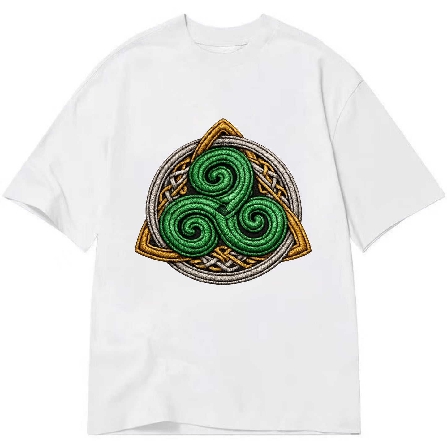 Spiral Knot Triskele - Classic T-shirt - White