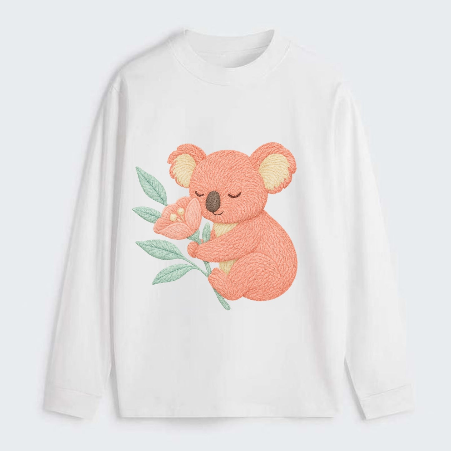 Coral Koala - Classic Long Sleeve Shirt - White
