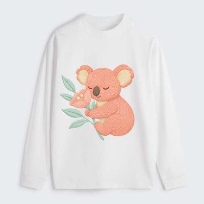 Coral Koala - Classic Long Sleeve Shirt - White