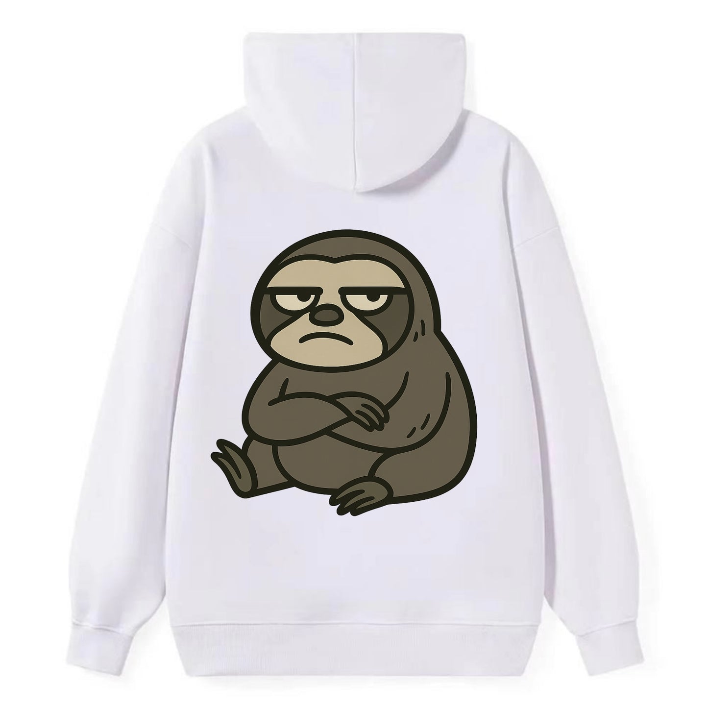 The Sloth Judging Silently - Classic Pullover Hoodie - White