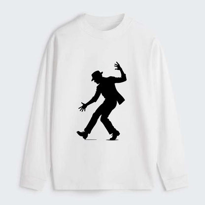 Tap dancer dramatic step - Classic Long Sleeve Shirt - White