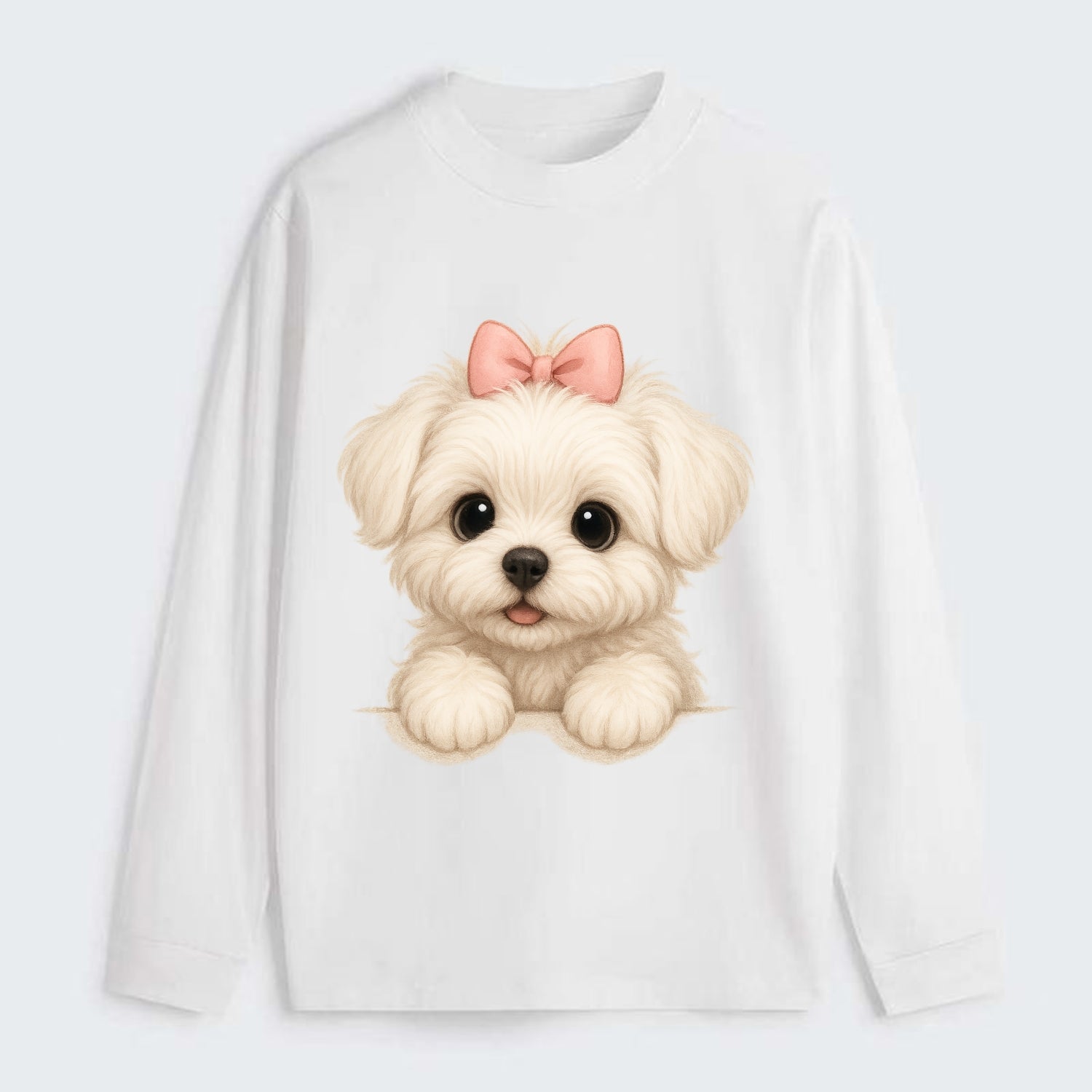 Maltese  - Classic Long Sleeve Shirt - White