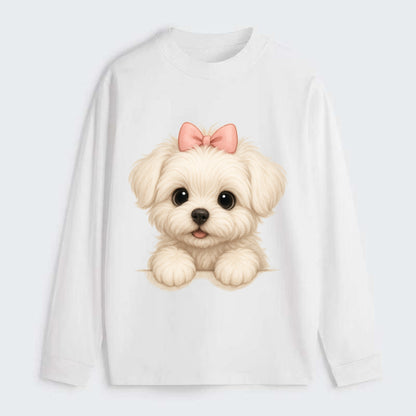 Maltese  - Classic Long Sleeve Shirt - White