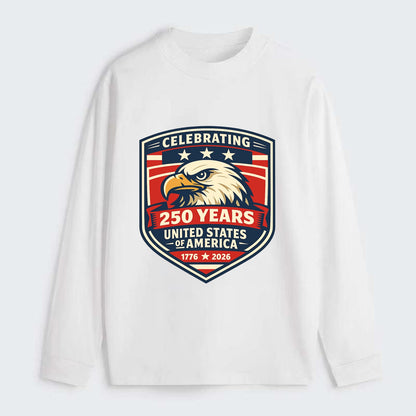 Heritage Eagle Emblem - Classic Long Sleeve Shirt - White