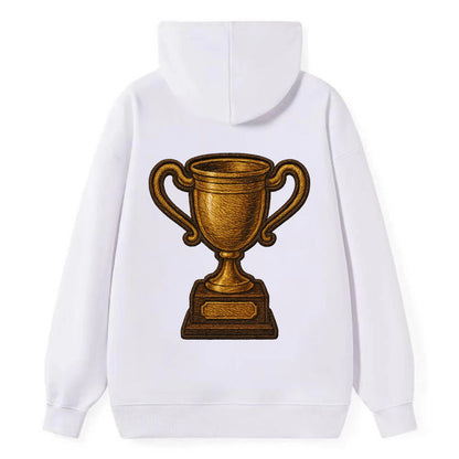 Trophy Cup  - Classic Pullover Hoodie - White