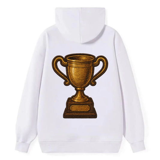 Trophy Cup  - Classic Pullover Hoodie - White