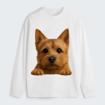 Norwich Terrier  - Classic Long Sleeve Shirt - White
