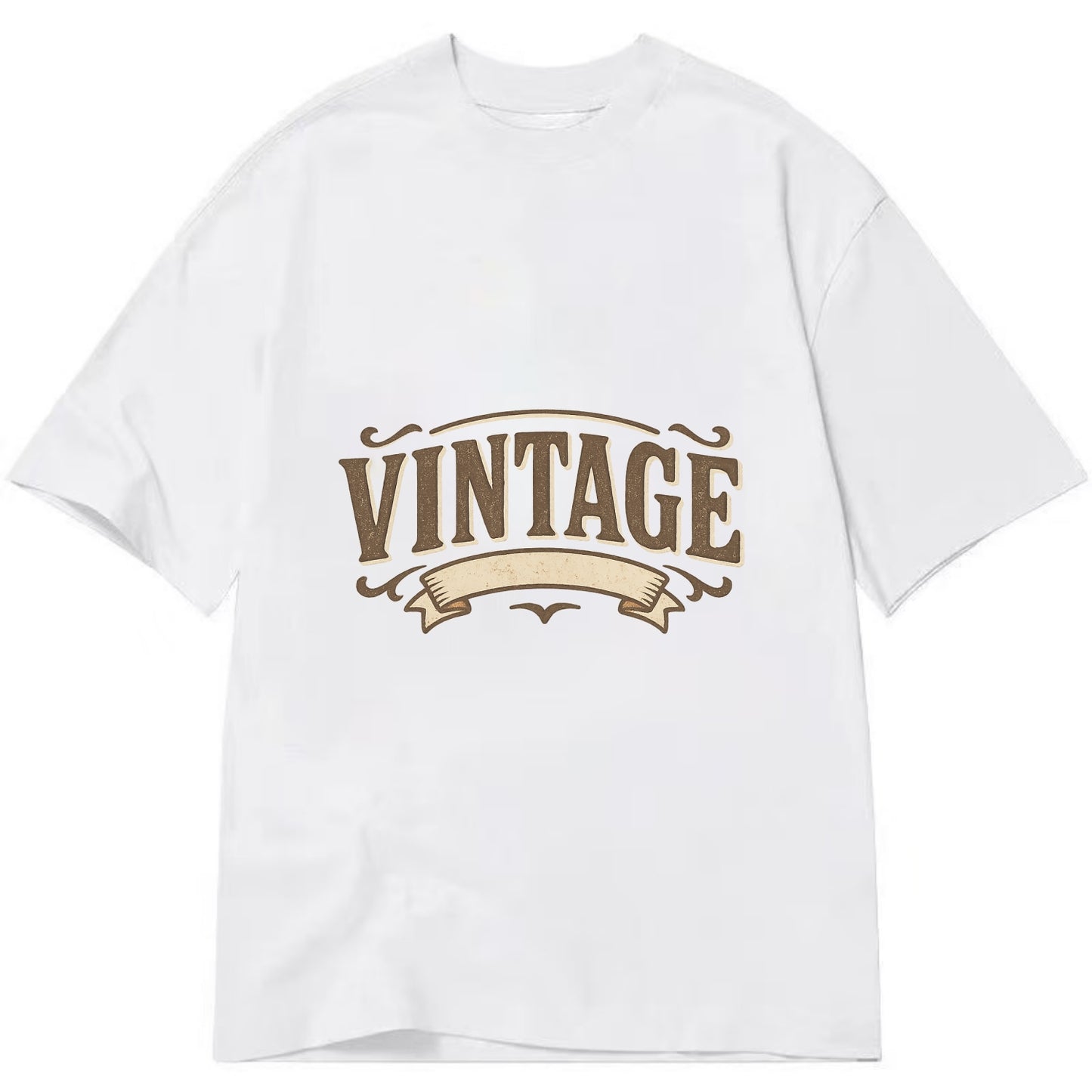 Bold typography design - "CENTERED" - aligned, focused, balanced within - Classic T-shirt - White