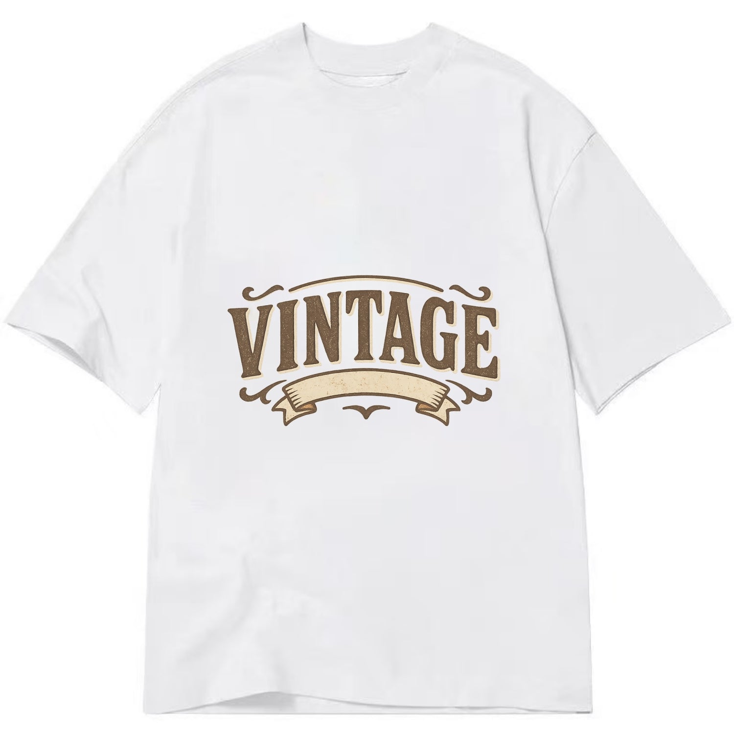 Bold typography design - "CENTERED" - aligned, focused, balanced within - Classic T-shirt - White