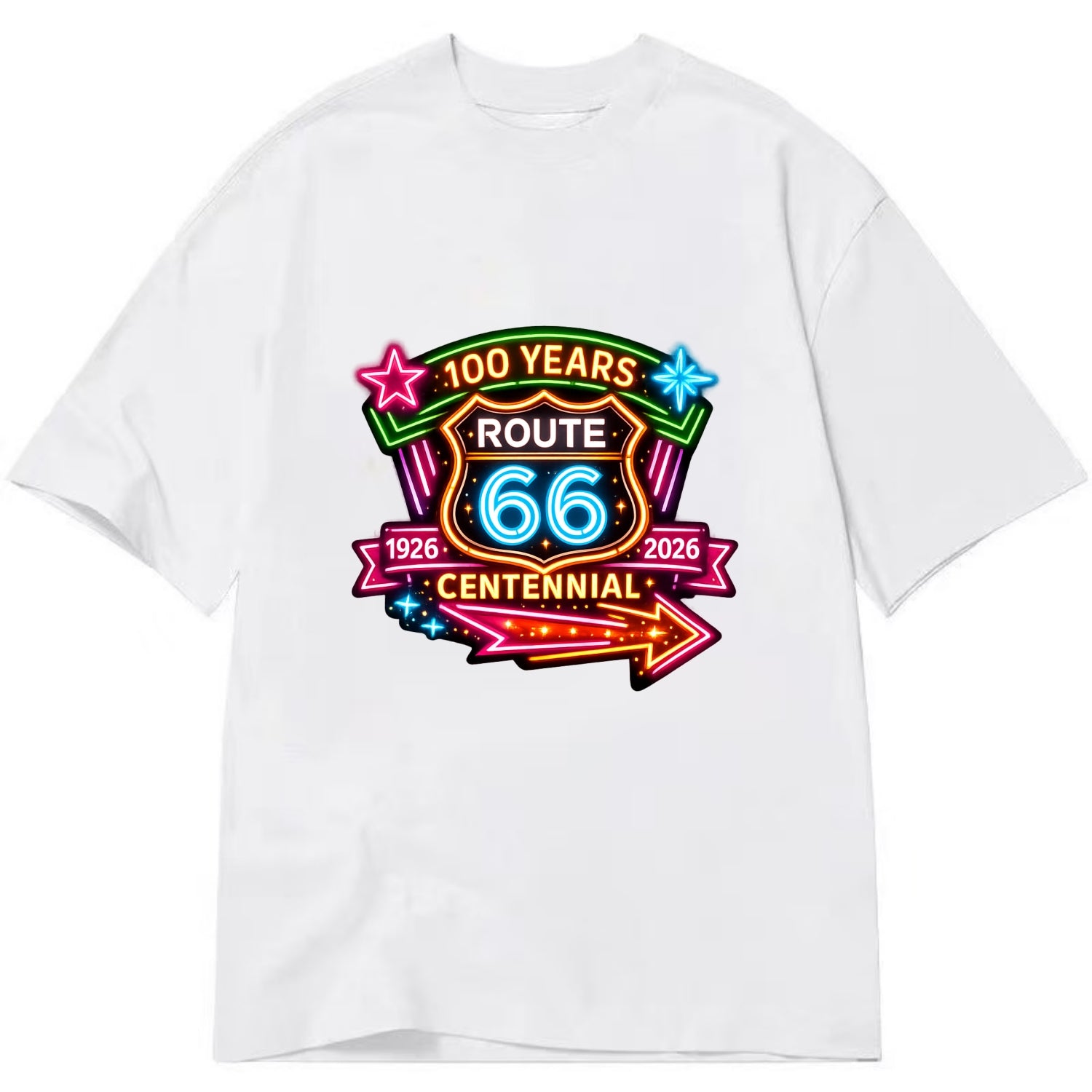 CENTENNIAL BADGE | 100 Years celebration emblem | 1926-2026 dates | Anniversary - Classic T-shirt - White