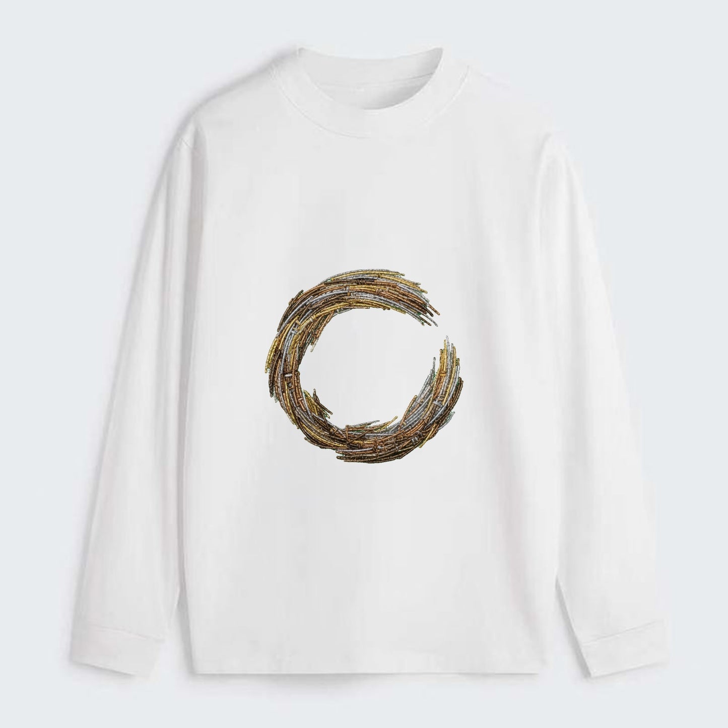 Enso Circle - Classic Long Sleeve Shirt - White