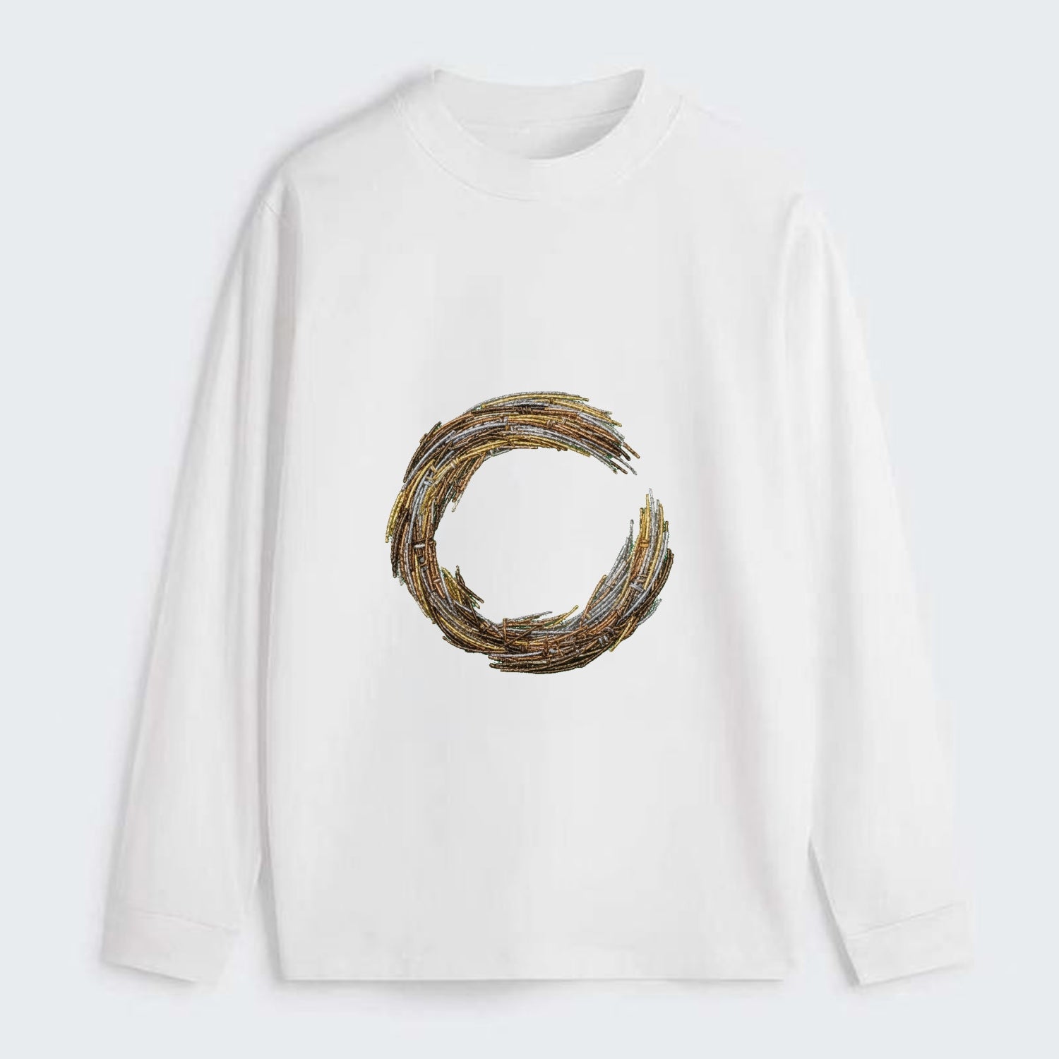 Enso Circle - Classic Long Sleeve Shirt - White