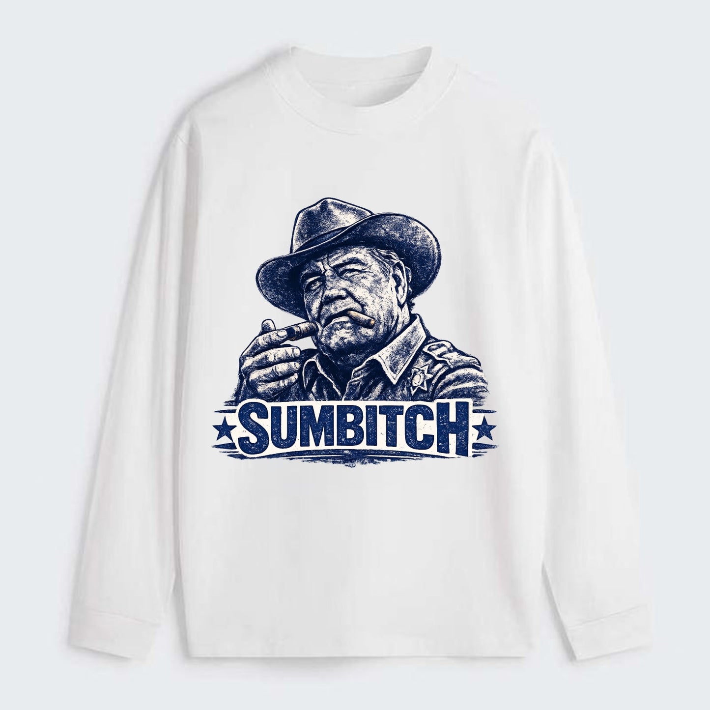 Sumbitch - Classic Long Sleeve Shirt - White