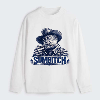 Sumbitch - Classic Long Sleeve Shirt - White
