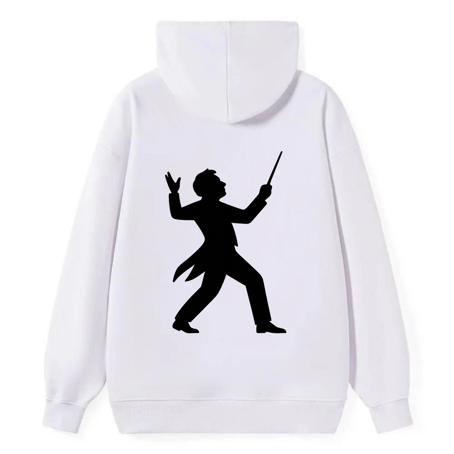 Conductor leading orchestra passionately - Classic Pullover Hoodie - White