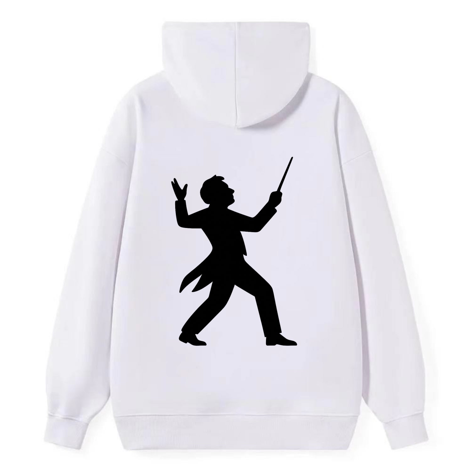 Conductor leading orchestra passionately - Classic Pullover Hoodie - White