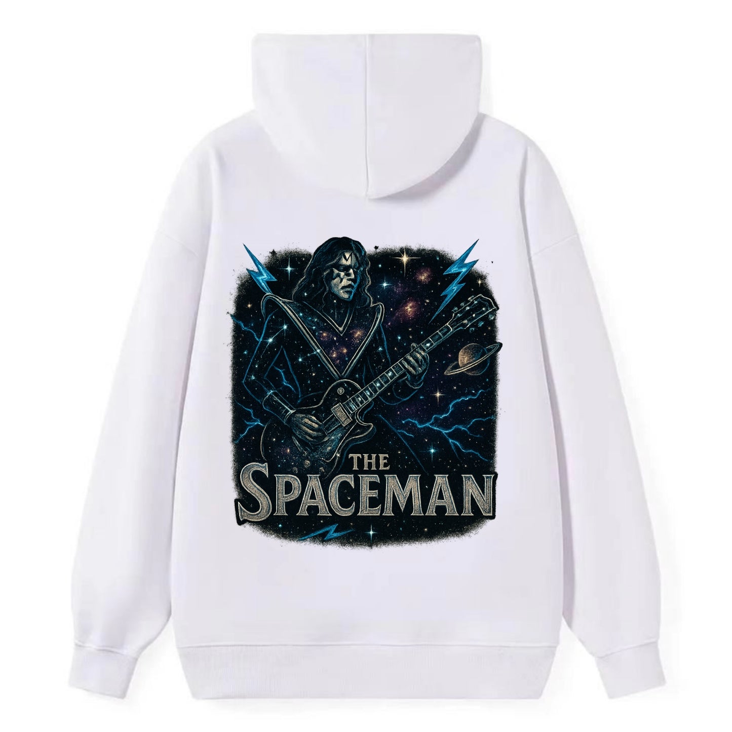 Spaceman Constellation - Classic Pullover Hoodie - White