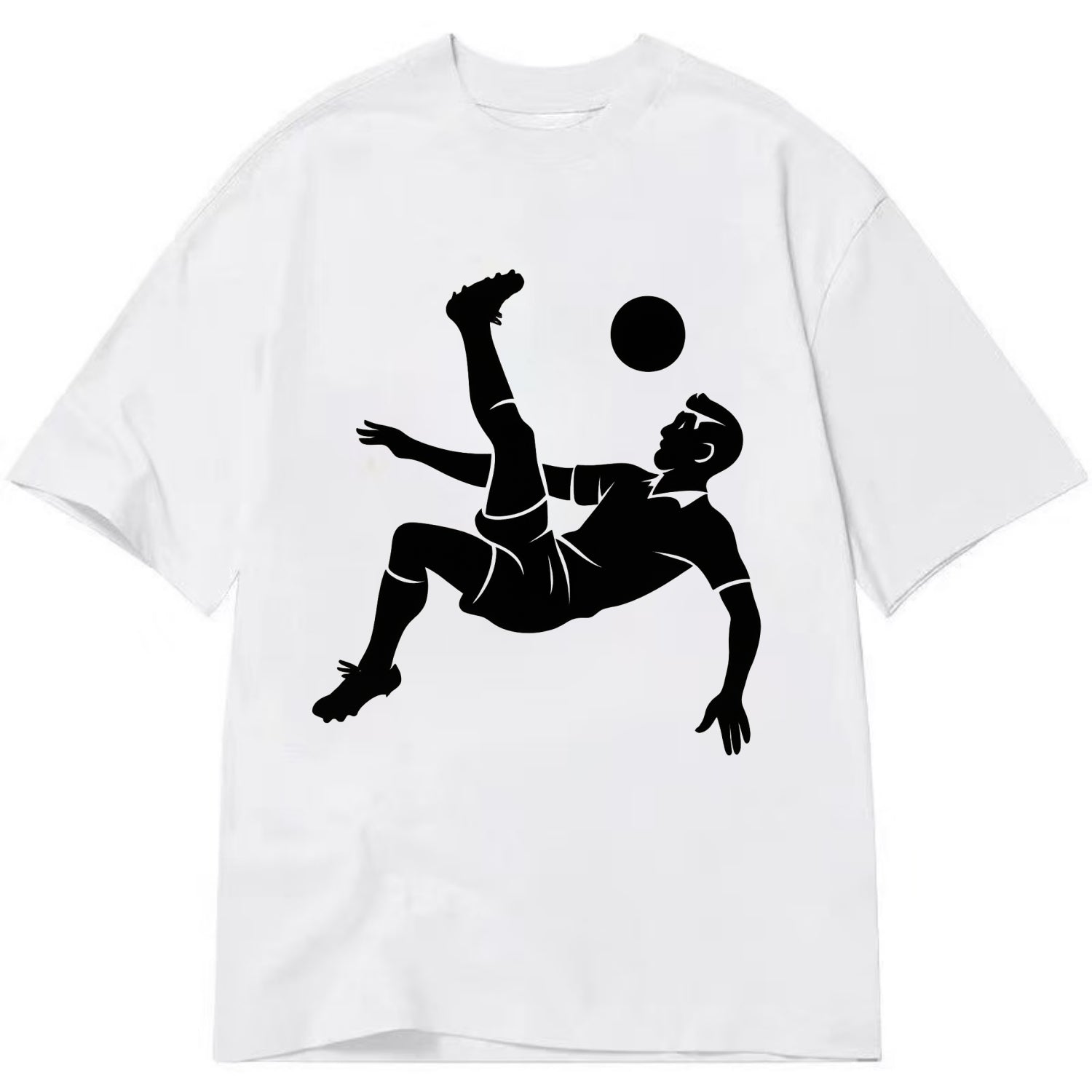 Soccer player doing a bicycle kick - Classic T-shirt - White