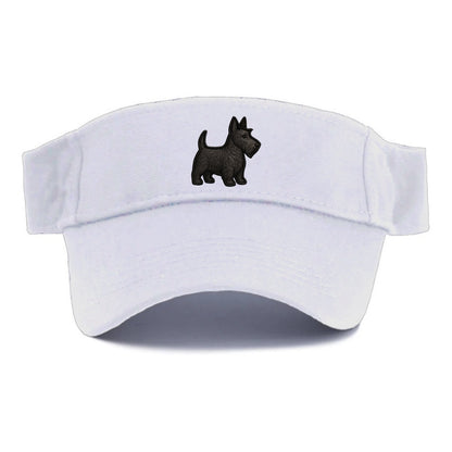 Scottish Terrier - Contemporary scottie - Visor - White