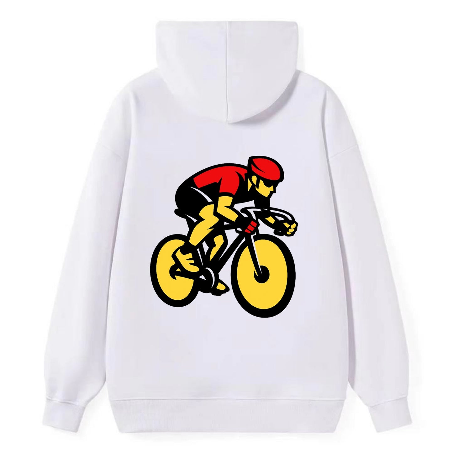 Speed Demon Cyclist - Classic Pullover Hoodie - White