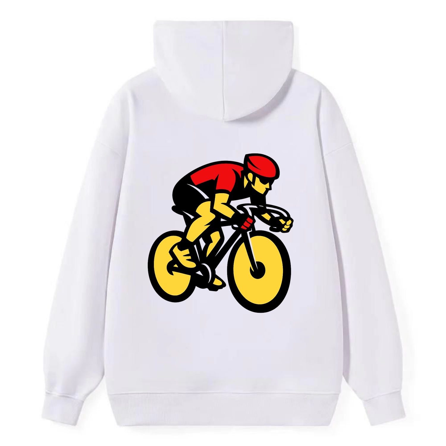 Speed Demon Cyclist - Classic Pullover Hoodie - White