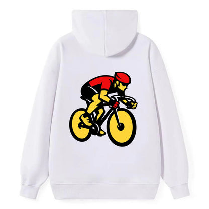Speed Demon Cyclist - Classic Pullover Hoodie - White