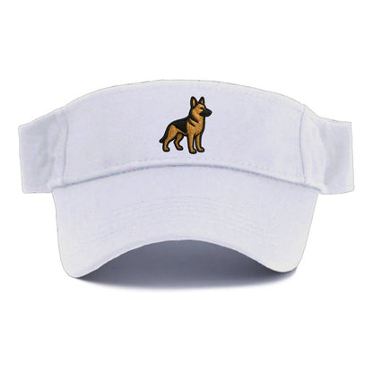 German Shepherd - Trendy minimal silhoue - Visor - White