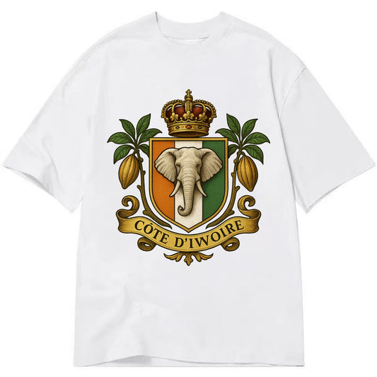 Ivory Coast Royal Logo  - Classic T-shirt - White