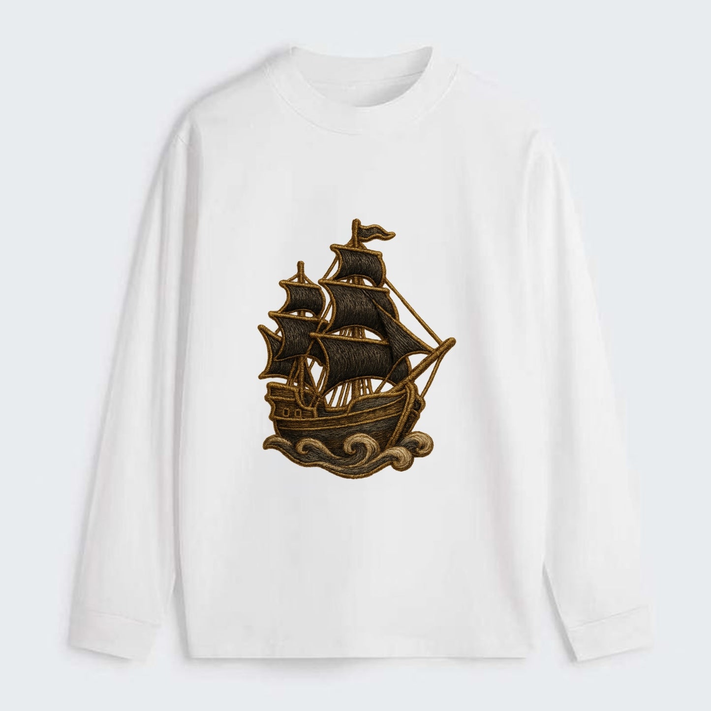 Pirate Ship  - Classic Long Sleeve Shirt - White