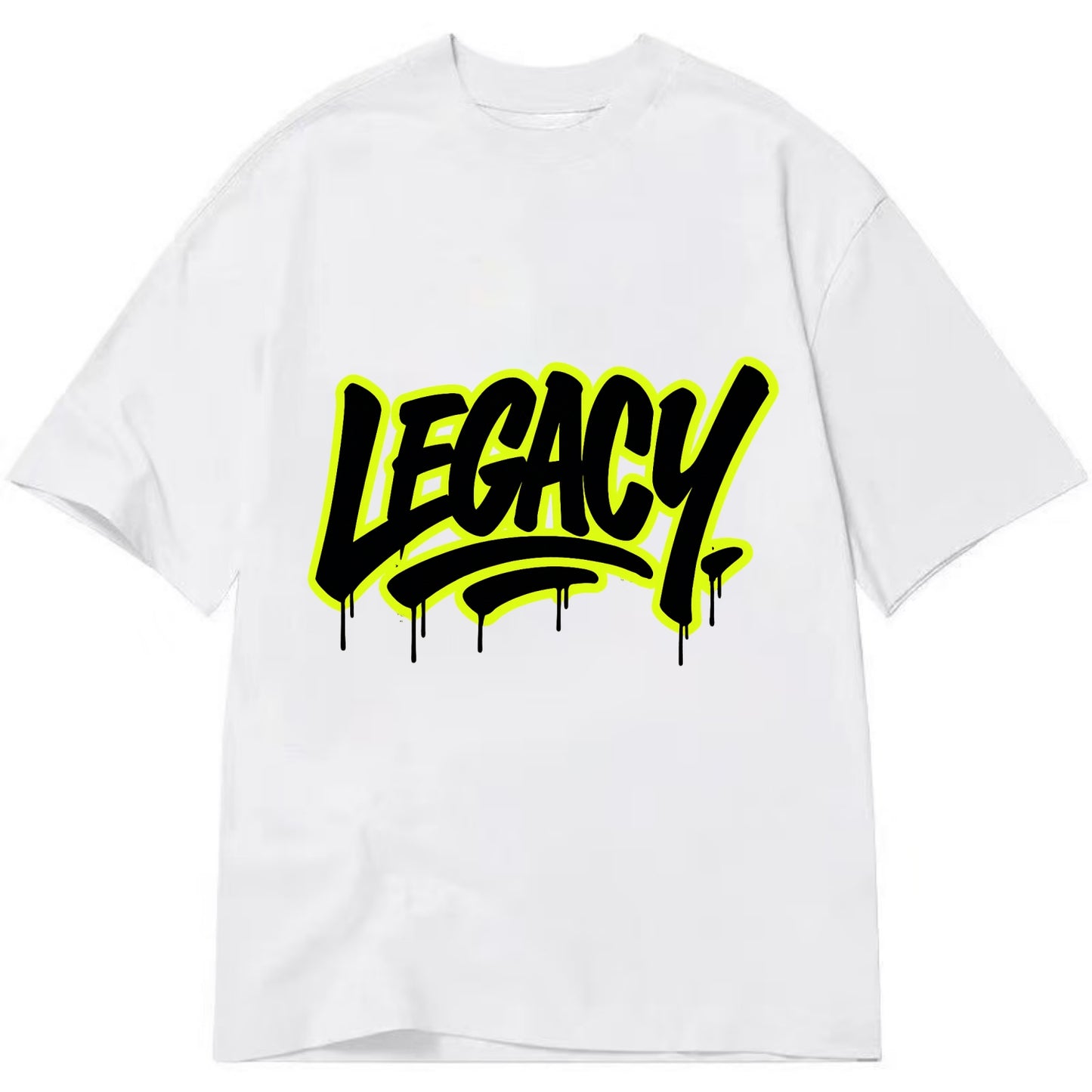 Bold typography design - "LEGACY" - what you leave behind, lasting impact - Classic T-shirt - White