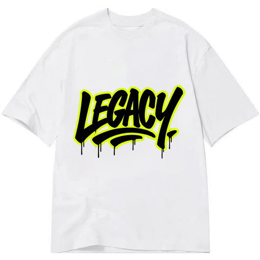 Bold typography design - "LEGACY" - what you leave behind, lasting impact - Classic T-shirt - White