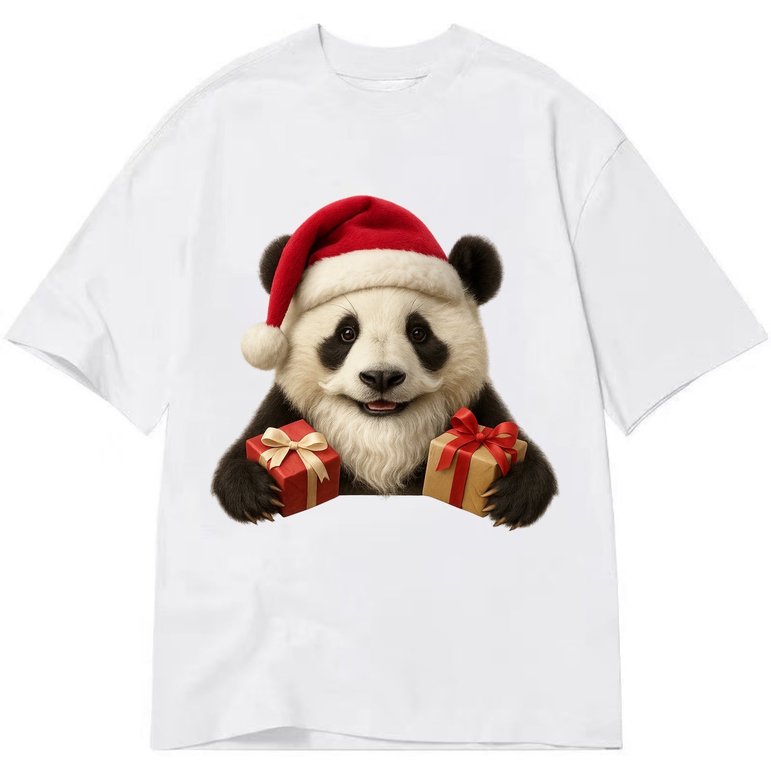 Santa Panda  - Classic T-shirt - White