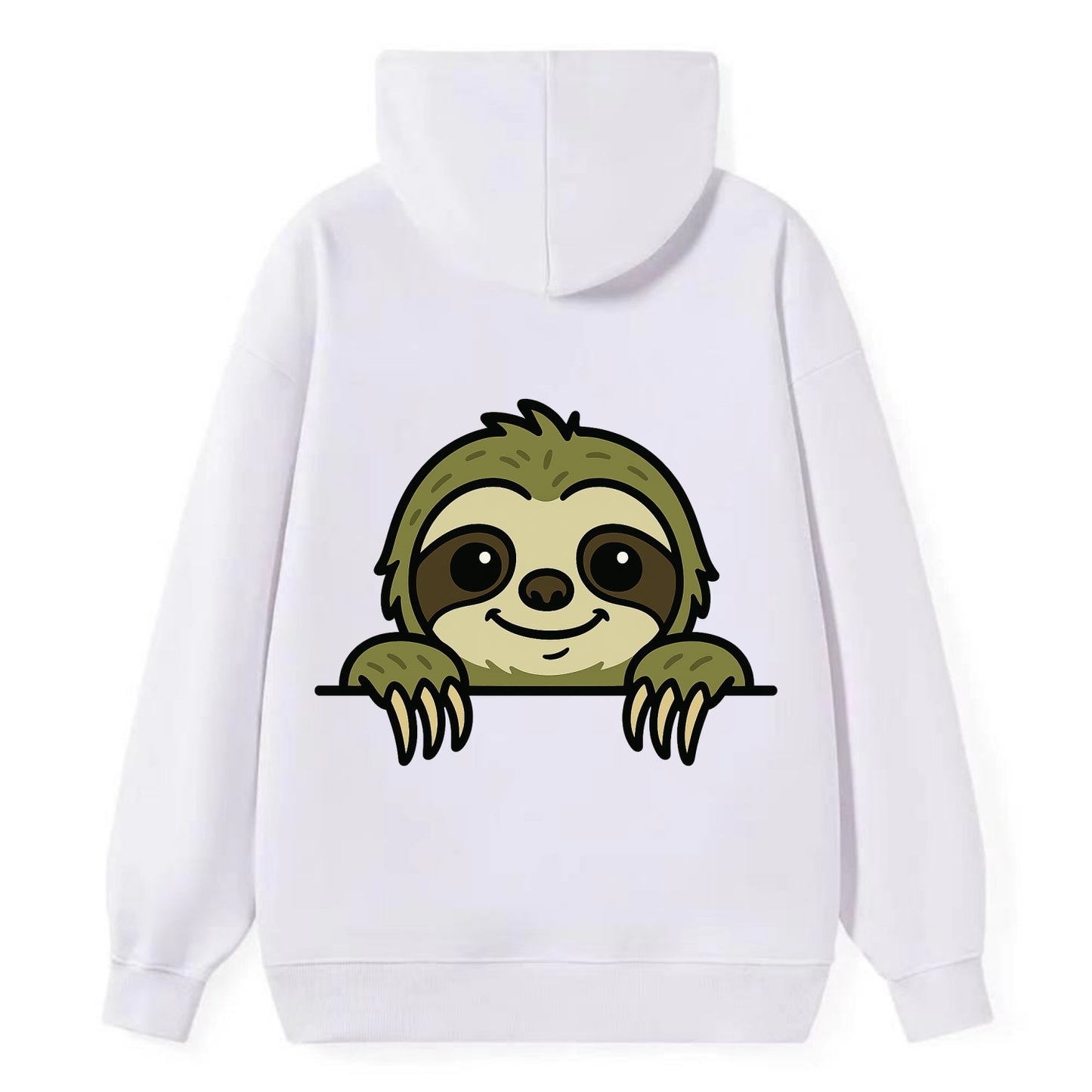 Sloth  - Classic Pullover Hoodie - White