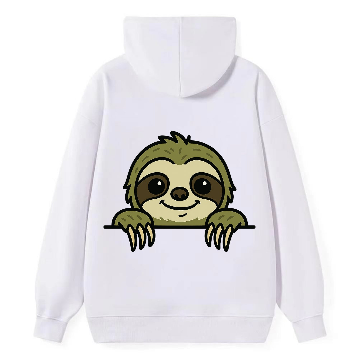 Sloth  - Classic Pullover Hoodie - White