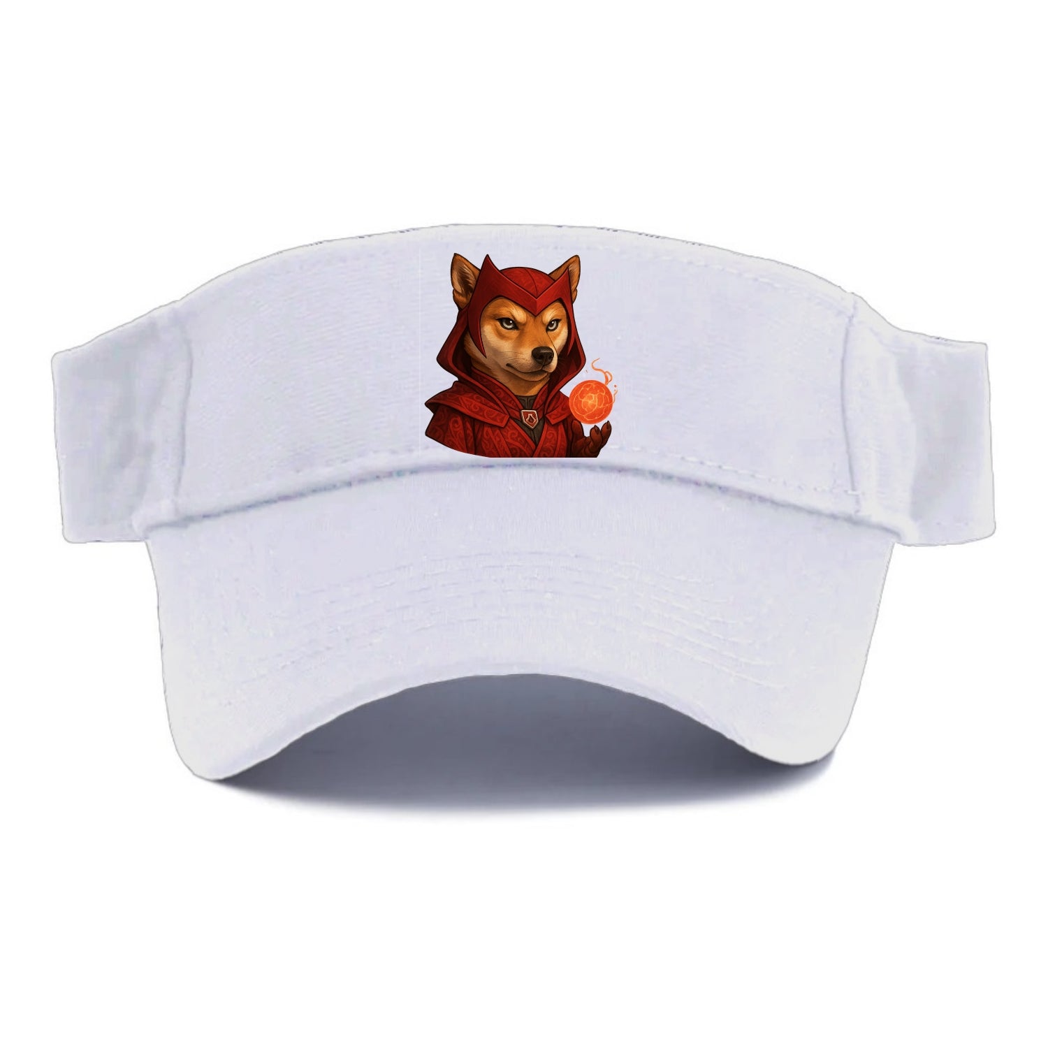 Shiba Inu Scarlet Witch  - Visor - White