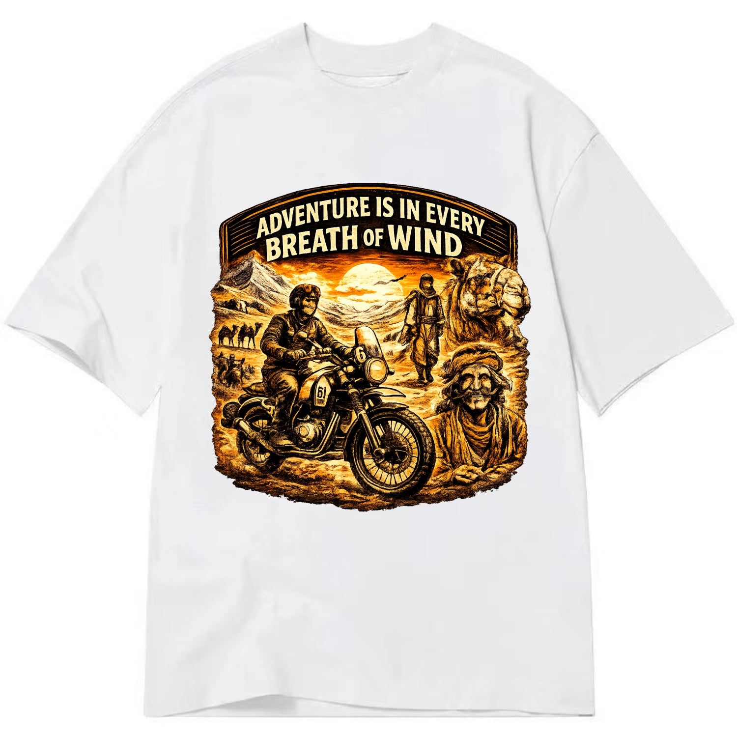 Adventure Vintage Rides - Classic T-shirt - White