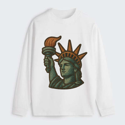 Statue of Liberty  - Classic Long Sleeve Shirt - White
