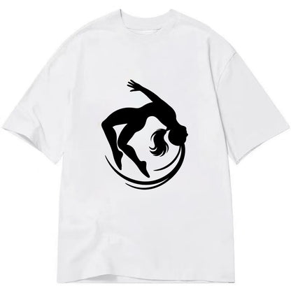 Gymnast mid-backflip rotation - Classic T-shirt - White